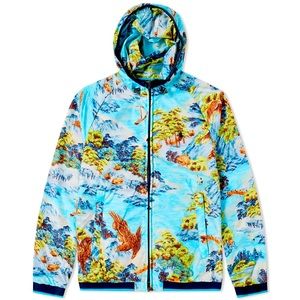 Men’s Ralph Lauren Polo Hawaiian Landscape Hoodie Print Windbreaker Jacket sz XL